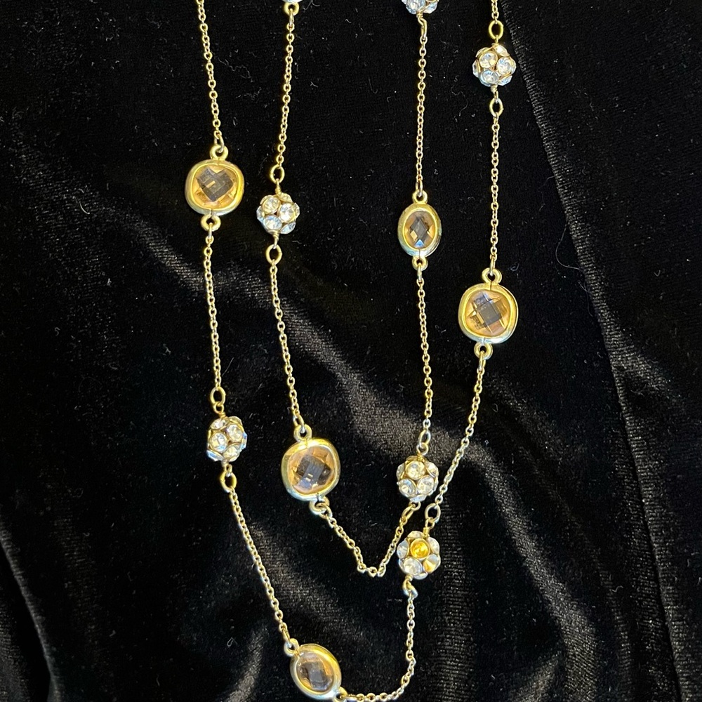 Stella & Dot Necklace Goldtone